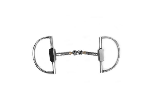 D ring snaffle twisted with dogbone