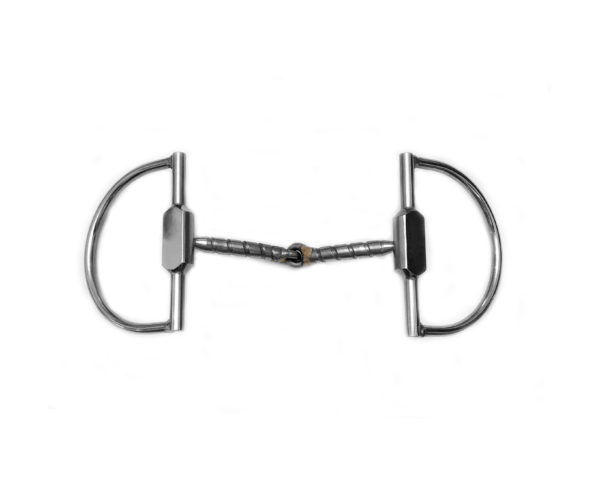 D ring snaffle Twisted with Single Joint
