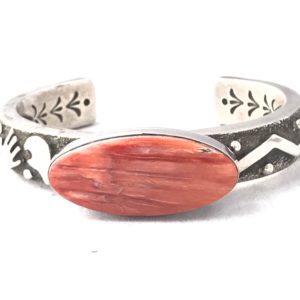 Alex Sanchez Sterling Silver with Spiny Oyster Casted Cuff