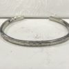Navajo Elaine Tahe Silver Stamped Cuff Baby Bracelet