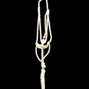 Mule Tape Halter With Lead Rope - White