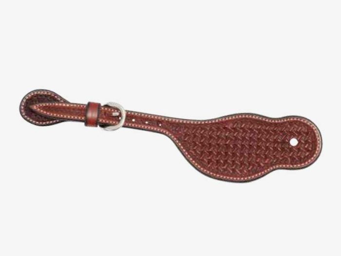 Youth Rosewood Spider Stamp Buckaroo Spur Straps - The Perfect Bit