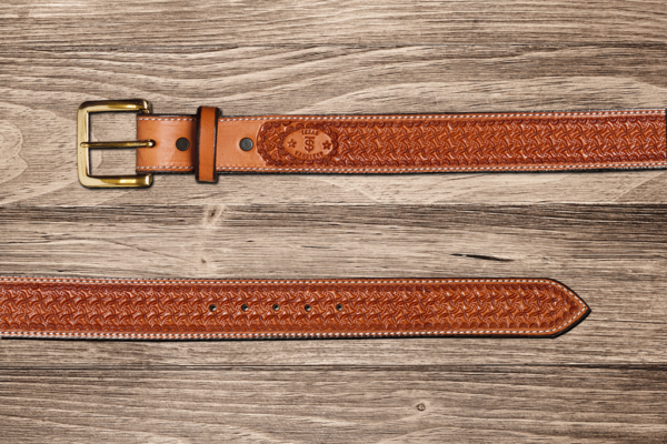 Texas Saddlery Saddle Tan Spider Belt