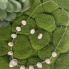 Pink Mother of Pearl Sterling Silver Necklace with Matching Earrings - Image 2