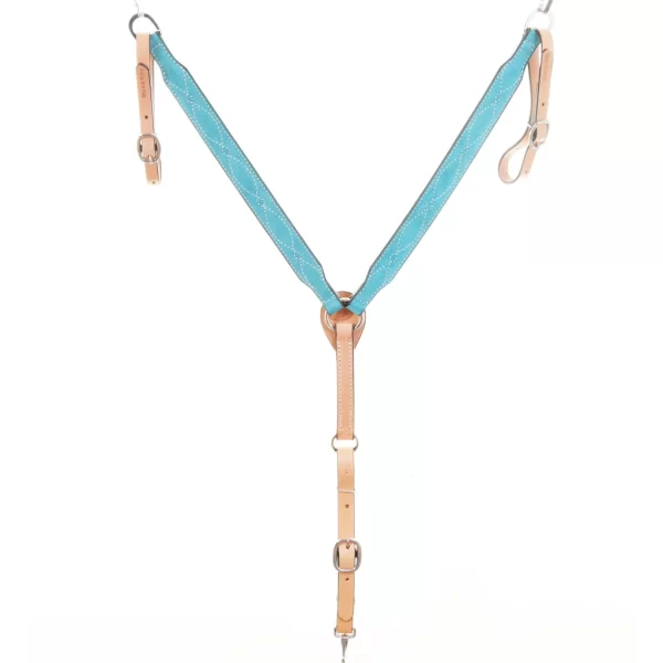 Turquoise Suede Breast Collar