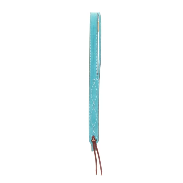 Turquoise Suede Split Ear Headstall - Image 2