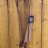 Split Ear Rough Out Headstall with Vintage Sterling Silver Headstall