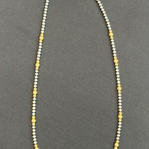 20" Sterling Silver & Gold Navajo Pearls