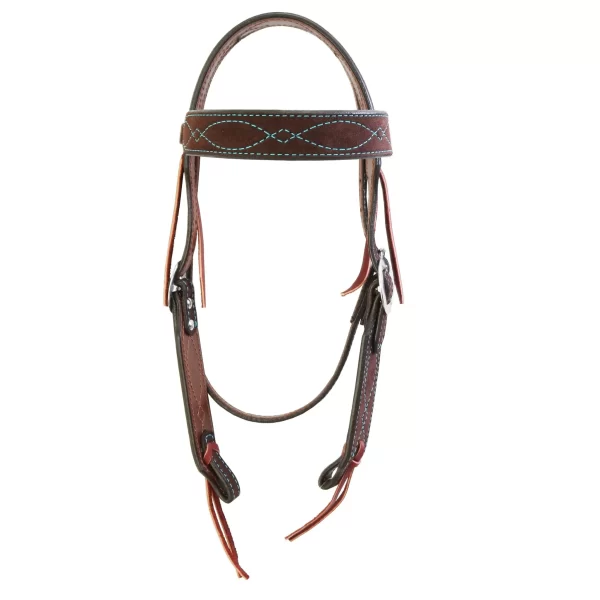 Brown Suede Browband Headstall - Image 2