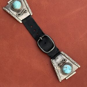 Vintage Sterling Silver with Turquoise Stones Watch Band