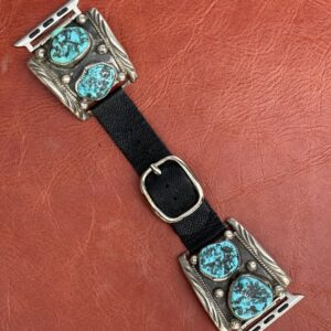Vintage Sterling Silver with Turquoise Stones Watch Band